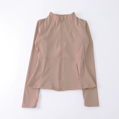 Yoga Clothes Windbreaker Sportswear Woman Running Long Sleeve Sweatshirt Sports Jackets Top Women Workout Tops Activewear