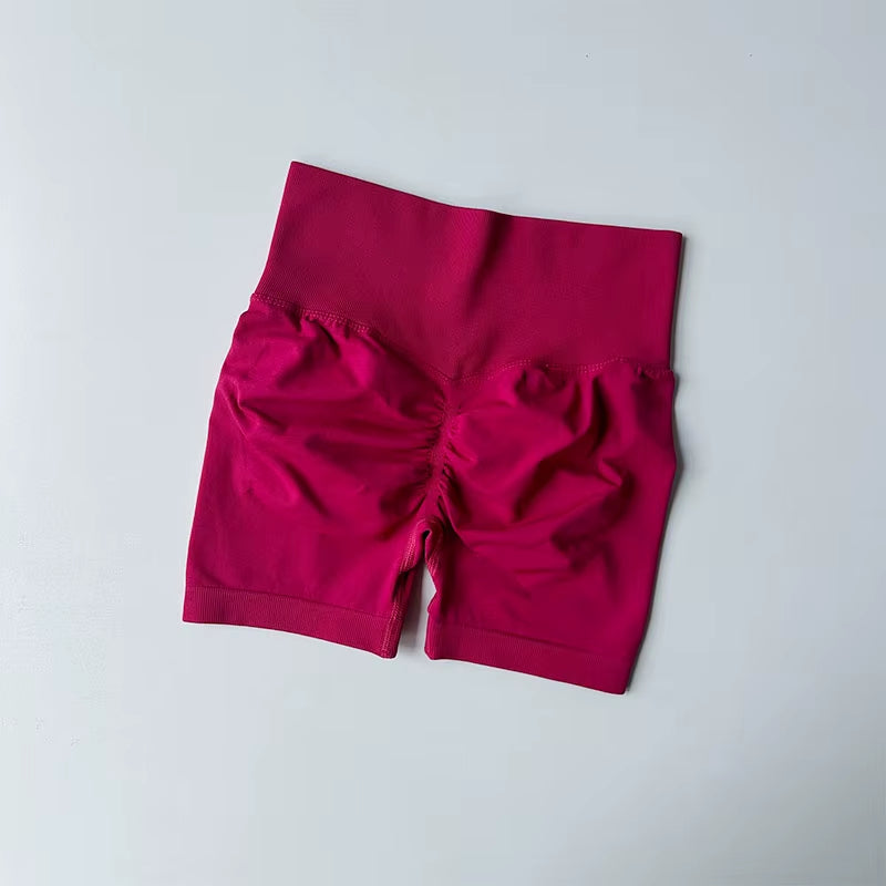 Peach Hip Lifting Sports Shorts Women High Waist and Waist Tightening Slimming Running Hip Speed Drying Three Point Tight Pants