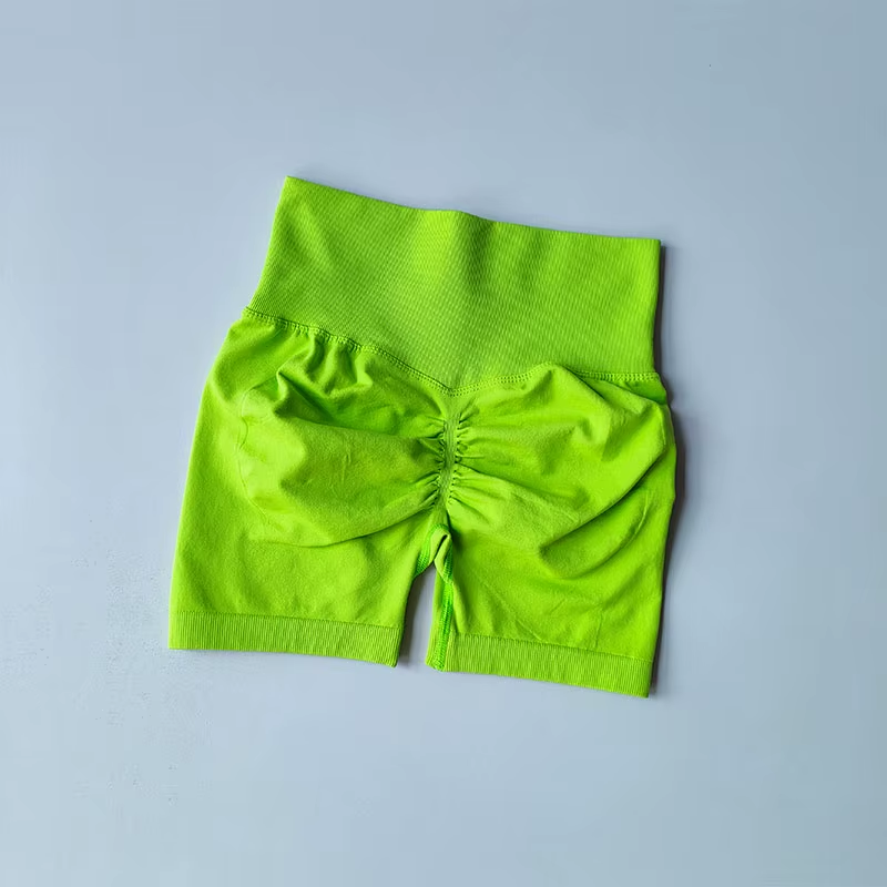 Peach Hip Lifting Sports Shorts Women High Waist and Waist Tightening Slimming Running Hip Speed Drying Three Point Tight Pants