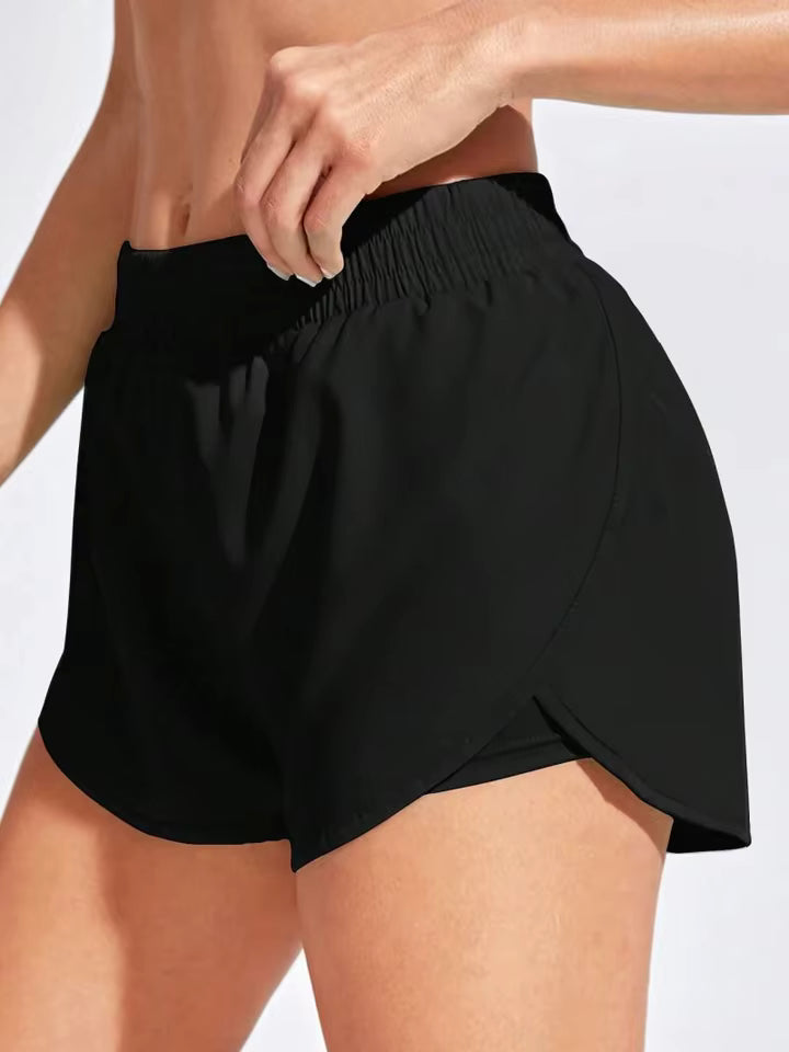 Women Sport Double Layered Shorts