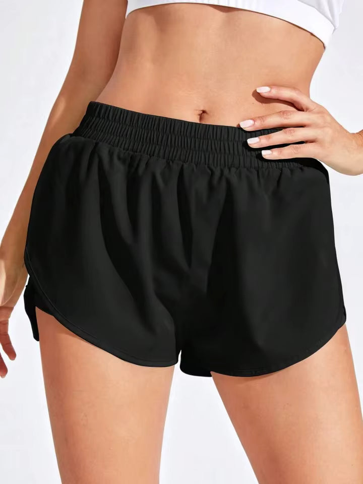 Women Sport Double Layered Shorts